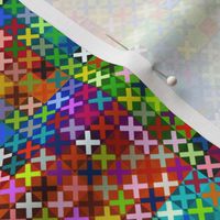 Cross Stitch Rainbow Abstract