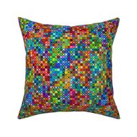 Cross Stitch Rainbow Abstract