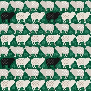 Sweet Irish Sheep (Green)  