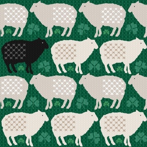 Sweet Irish Sheep (Green large scale)  