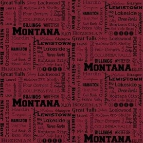 Montana cities in red_4 inch repeat