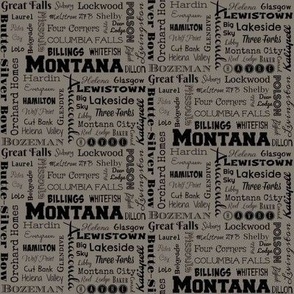 Montana cities in taupe_4 inch repeat