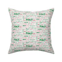 Italy cities in flag colors_4 inch repeat