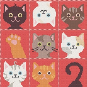 Cross stitch cats
