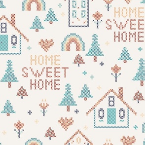 home sweet home cross stitch pattern