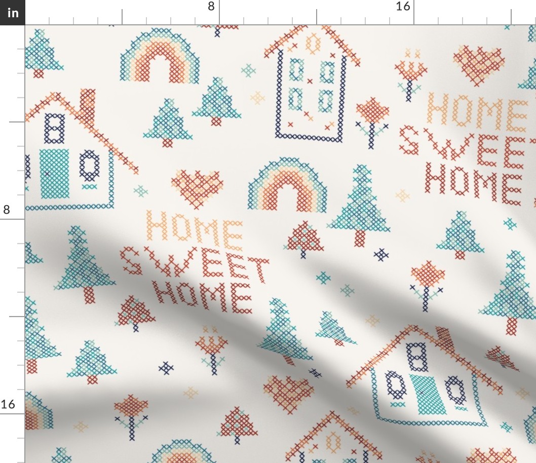 home sweet home cross stitch pattern