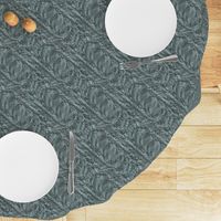 Flowing Textured Leaves Dramatic Elegant Classy Large Neutral Interior Monochromatic Cool Gray Blender Earth Tones Slate Blue Gray 697A7E Dynamic Black Brown 29251A Subtle Modern Abstract Geometric