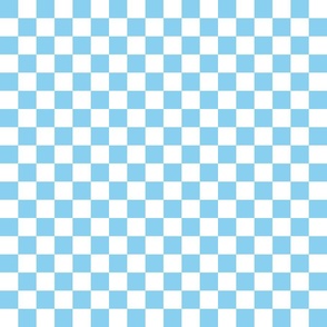 Checkerboard Baby Blue