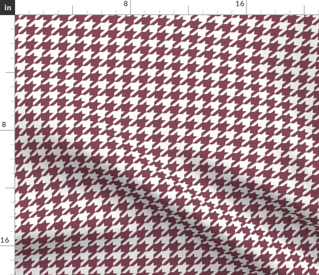 Houndstooth Maroon