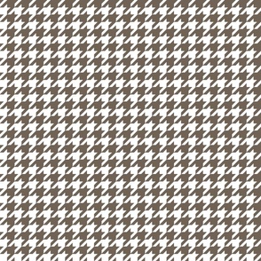 Houndstooth Taupe Brown