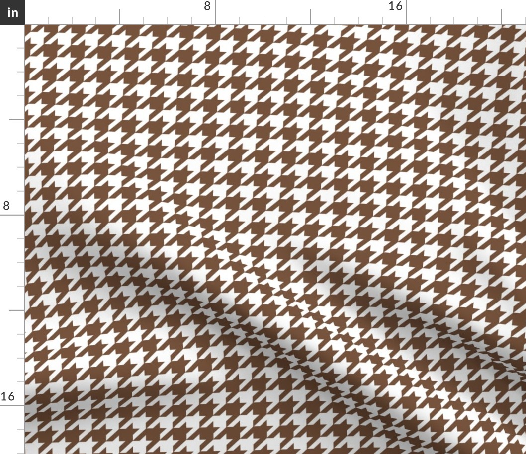 Houndstooth Toffee Brown