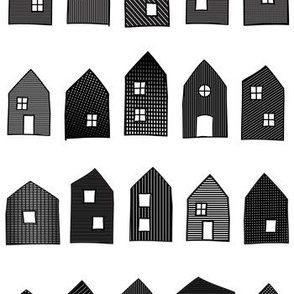NEIGHBOURHOOD HOUSES // BLACK AND WHITE INVERSE