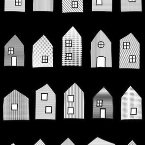 NEIGHBOURHOOD HOUSES // WHITE ON BLACK