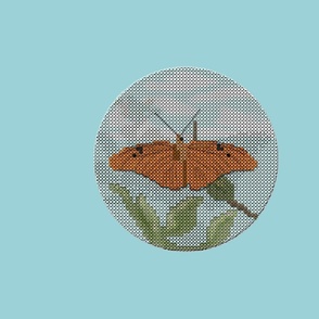 Cross Stitch Julia Butterfly for Pillow