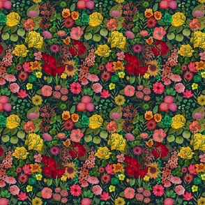 Chintz Garden in Juicy Florals (small scale) 