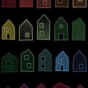 NEIGHBOURHOOD HOUSES // RAINBOW ON BLACK