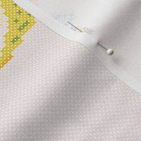 Lemon embroidery cross stitch