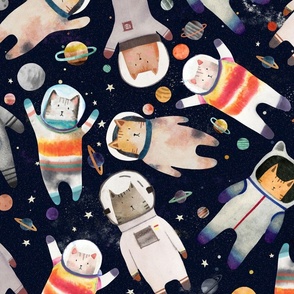 Cosmeownaut - catstronauts space cat L