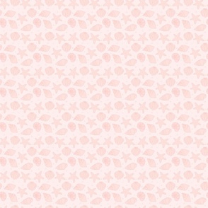 Micro Mini Seashells - Blush Pink - 3x3 Inch