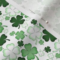 Green Shamrocks, St. Patrick's Day-Small