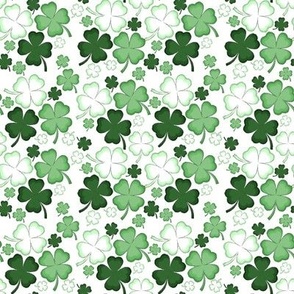 Green Shamrocks, St. Patrick's Day-Small