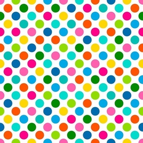 Large Scale Rainbow Dots Coordinate for Bright Rainbow Easter Peeps