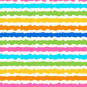 Bigger Scale Rainbow Stripes Coordinate for Bright Rainbow Easter Peeps