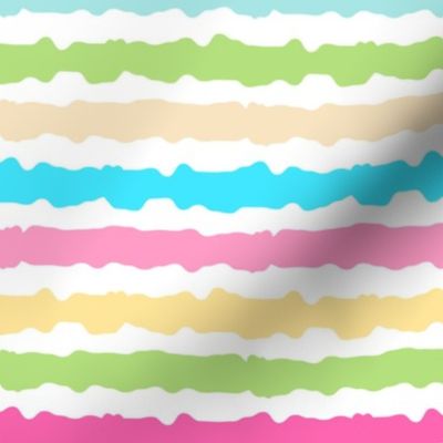 Bigger Scale Pastel Rainbow Stripes Coordinate for Easter Peeps