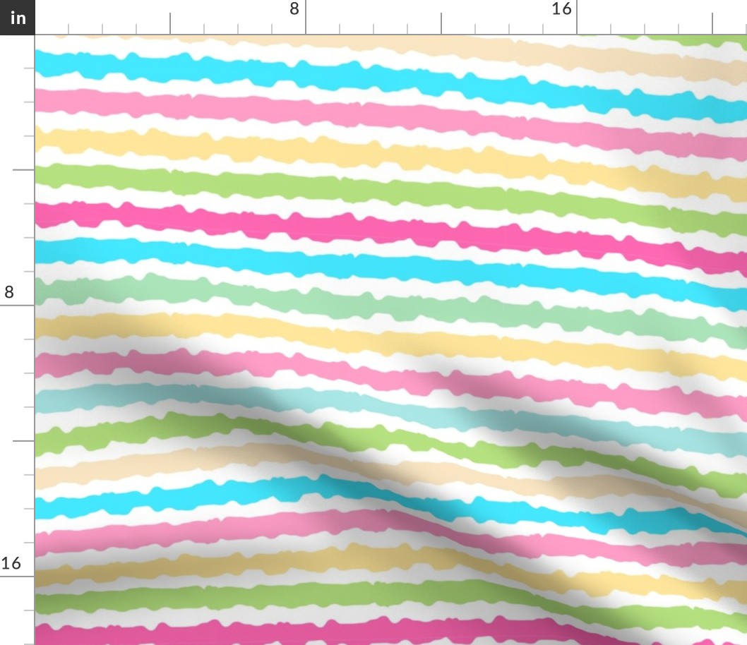 Bigger Scale Pastel Rainbow Stripes Coordinate for Easter Peeps