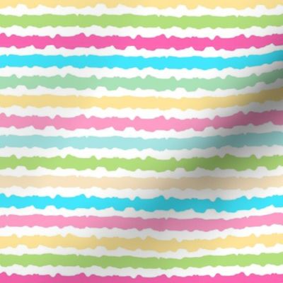 Smaller Scale Pastel Rainbow Stripes Coordinate for Easter Peeps