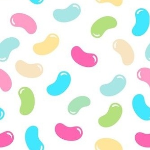 Medium Scale Pastel Rainbow Jelly Beans Coordinate for Easter Peeps