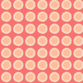 Squiggle Loop Dot - Peach