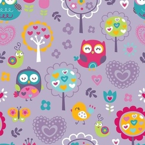 OWL AND HEARTS
