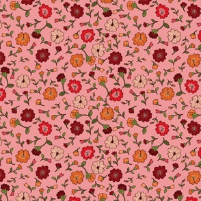 Blush Retro Spring Floral