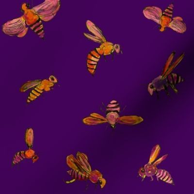 Bright Wasps // Eggplant
