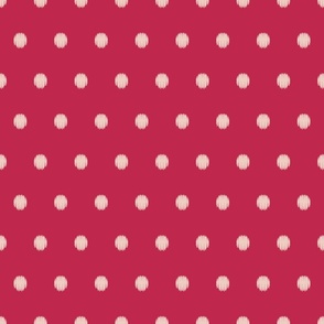 polka dots -   viva magenta with dogwood pink dots