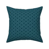 Solstice - Boho Geometric Teal Small Scale 