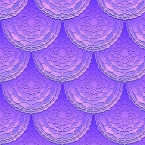 Purple Mandala Mermaid Scales