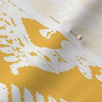Traditional Teardrop Ikat - Marigold french yellow and white 