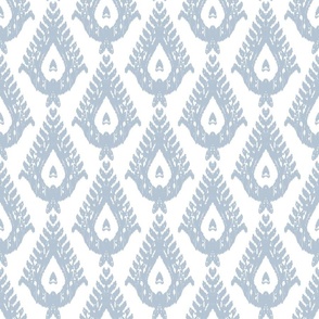 Traditional Teardrop  Ikat  -beach house blue and white