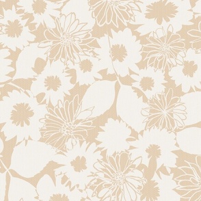 ABSTRACT FLORAL_wheat