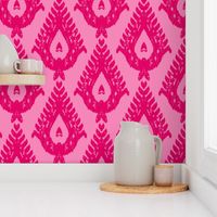 Classic Teardrop Ikat - magenta and pink