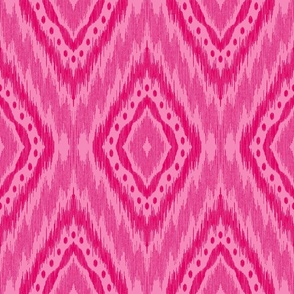 diamond ikat - magenta pink and hot pink 