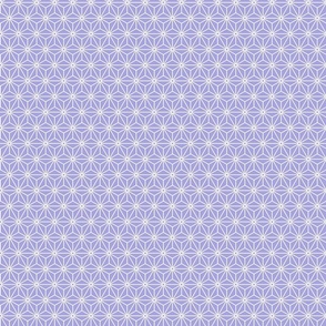 26 Geometric Stars- Japanese Hemp Leaves- Asanoha- White on Lilac- Lavender- Purple Background- Petal Solids Coordinate- sMini