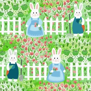 Bunny Rabbit Picket Fence Gardeners 