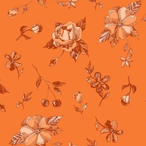 Ruby Toile tangerine lg