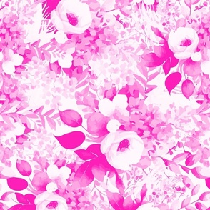Delilah Floral Print in Fuschia: Dressmaking and Decor's Dream Fabric