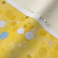 Confetti Polka Dots Ditsy - Bright Yellow - Large Scale (Colors, Confetti & Kimono Dolls)