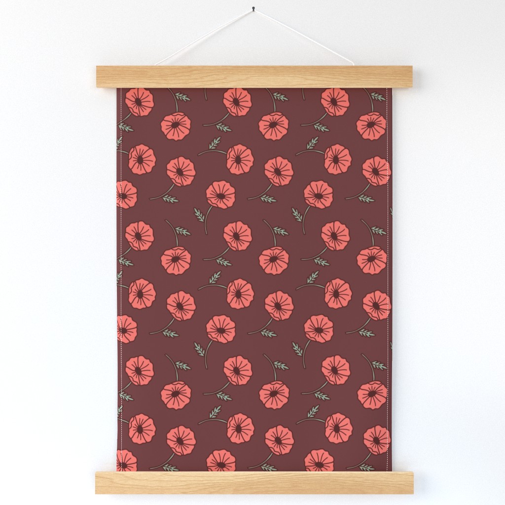 Poppies - brown