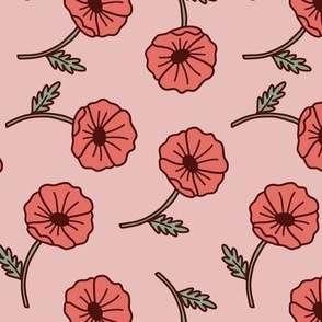 Poppies - pink